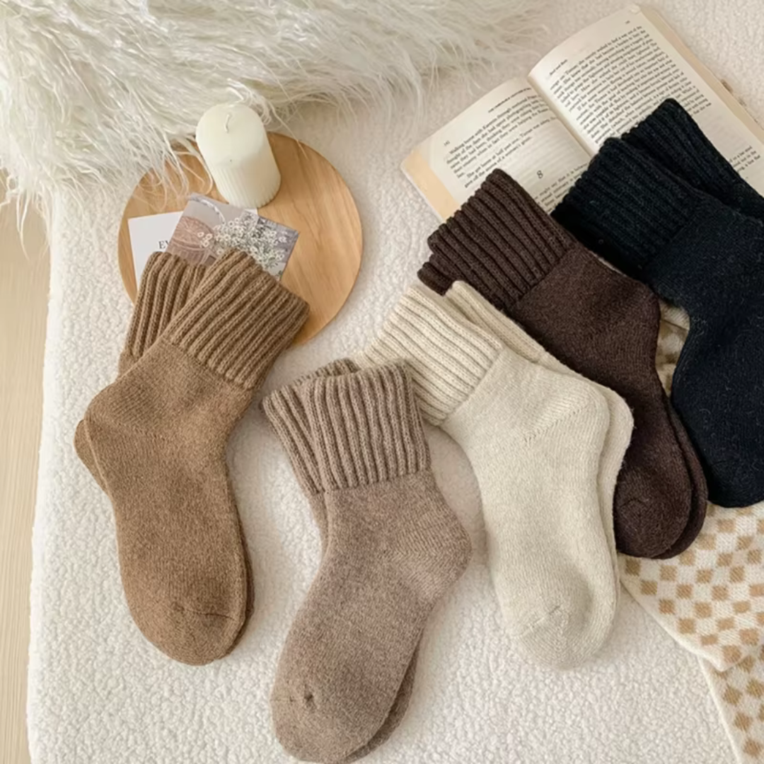 SnuggleSocks™ - Knitted Fleece Socks
