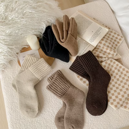 SnuggleSocks™ - Knitted Fleece Socks