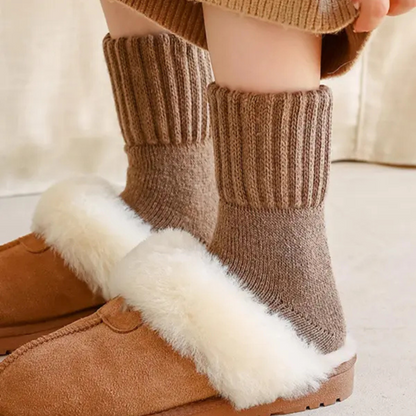 SnuggleSocks™ - Knitted Fleece Socks