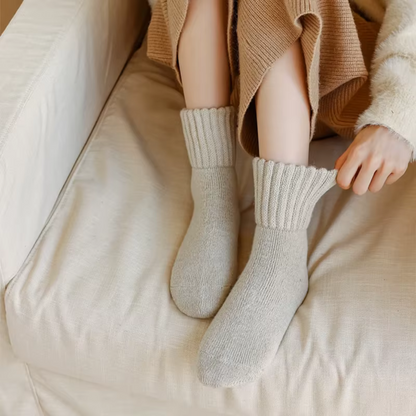 SnuggleSocks™ - Knitted Fleece Socks