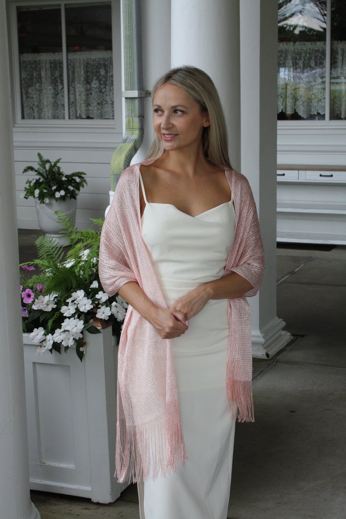 InstantGlam™ Shimmer Evening Wrap