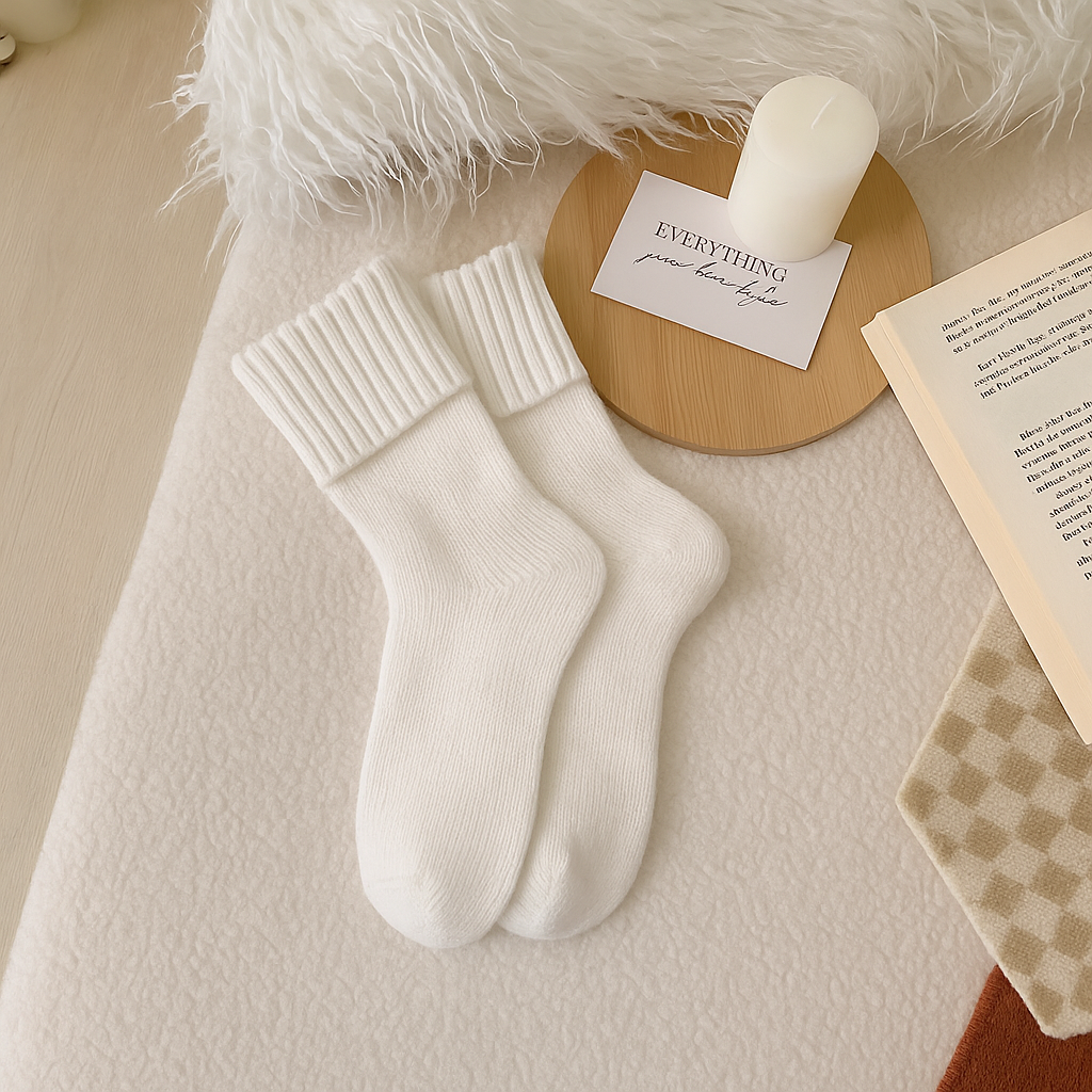 SnuggleSocks™ - Knitted Fleece Socks